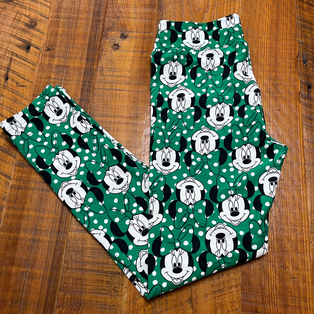 NWOT LuLaRoe Mickey Disney Leggings OS